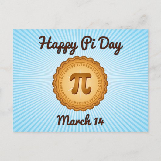 Carte postale Happy Pi Day (Devant)