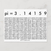 Carte Postale Happy Pi Day Chiffres mathématiques 3.14 Mathémati (Devant)