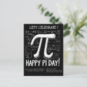Carte postale Happy Pi Day - Fun Math (Debout devant)