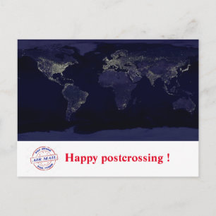 Carte Postale Happy postcrossing!