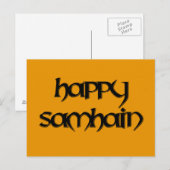 Carte postale Happy Samhain (Devant / Derrière)