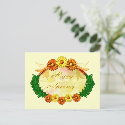 Carte postale Happy Spring (Debout devant)