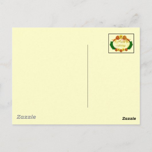 Carte postale Happy Spring (Dos)