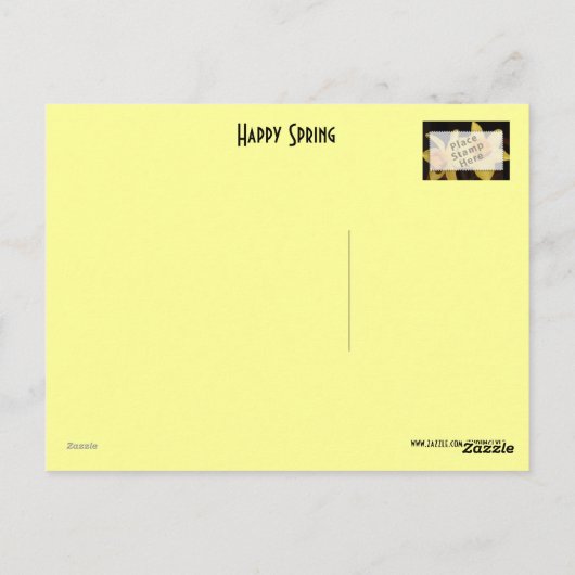 Carte postale Happy Spring (Dos)