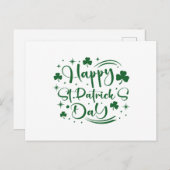 Carte Postale happy St Patrick's Day (Devant / Derrière)