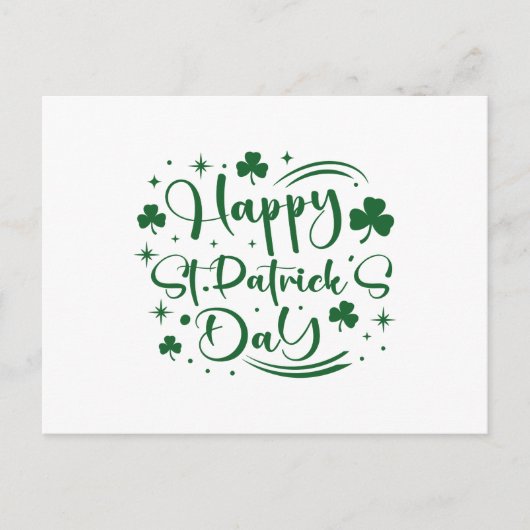 Carte Postale happy St Patrick's Day (Devant)