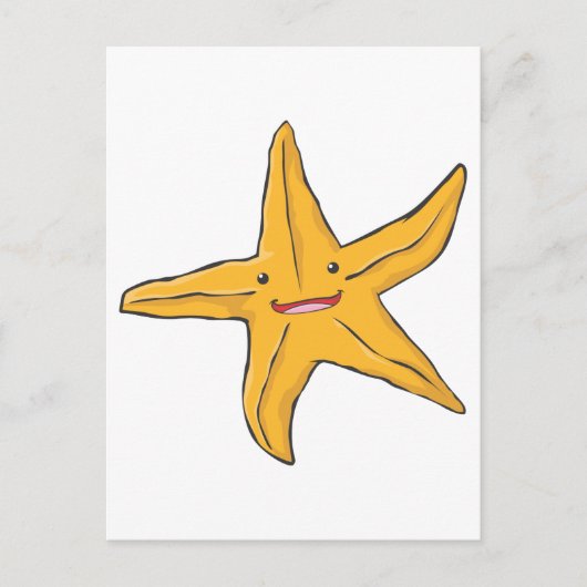 Carte Postale Happy Starfish (Devant)