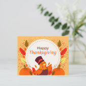Carte Postale Happy Thanksgiving (Debout devant)