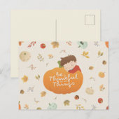 Carte Postale Happy Thanksgiving (Devant / Derrière)