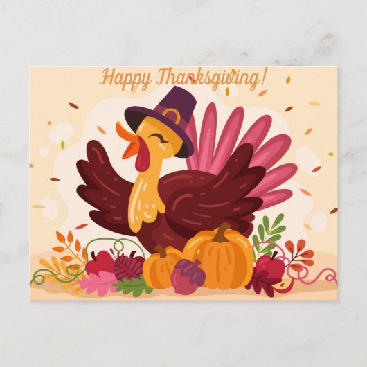 Carte Postale Happy Thanksgiving (Devant)