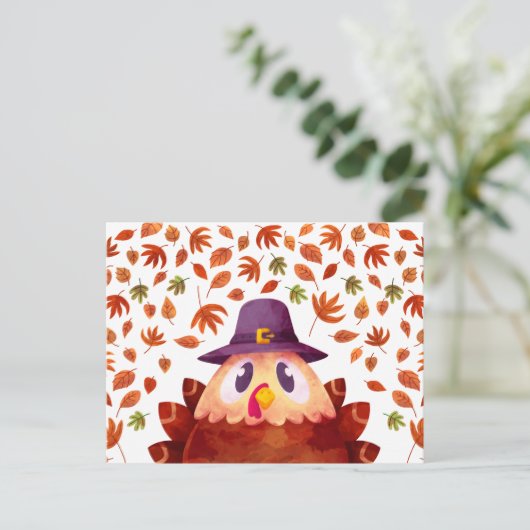 Carte Postale Happy Thanksgiving (Debout devant)