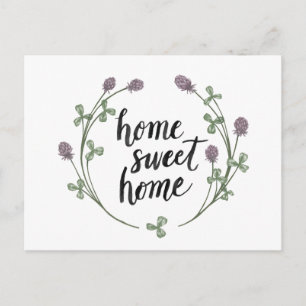 Carte Postale Happy to Bee Home Mots I   Maison Sweet Home