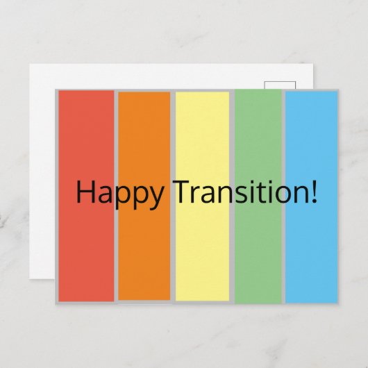 Carte postale Happy Transition (Devant / Derrière)