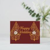 Carte Postale Happy Wedding Postcards  (Debout devant)