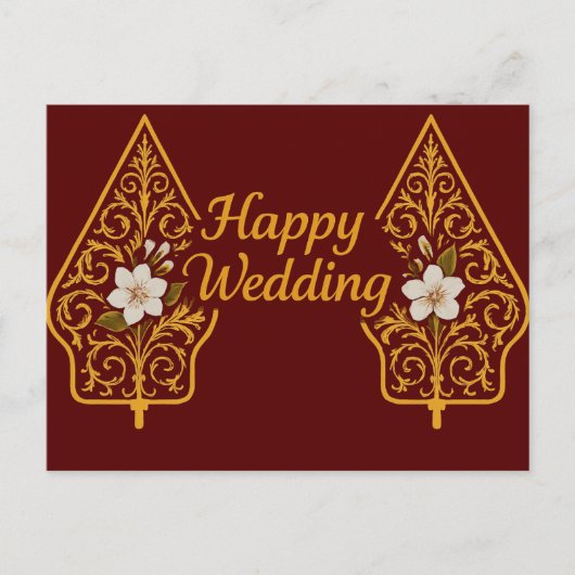 Carte Postale Happy Wedding Postcards  (Devant)