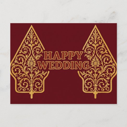 Carte Postale Happy Wedding Postcards  (Devant)