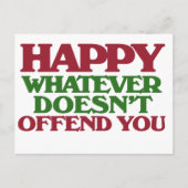 Carte Postale Happy Whatever t'offre (Devant)