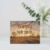 Carte postale Happy Winter Solstice : Winter Sun (Debout devant)