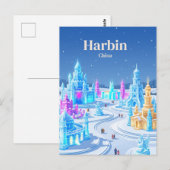 Carte Postale Harbin, Chine (Devant / Derrière)