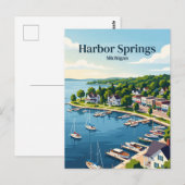 Carte Postale Harbor Springs, Michigan (Devant / Derrière)