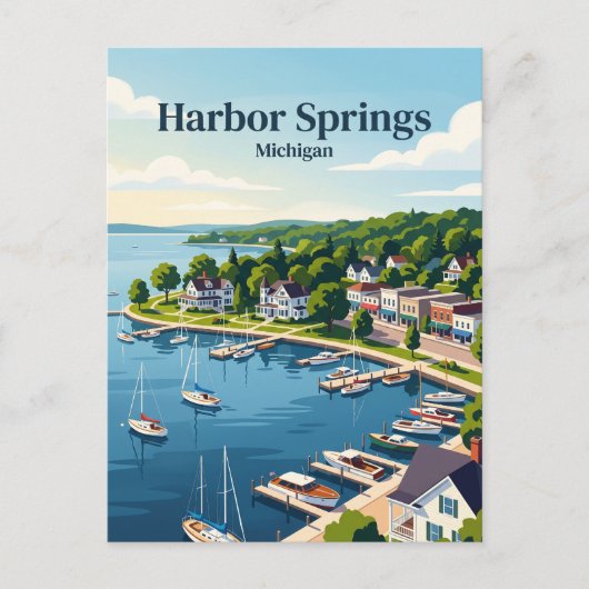 Carte Postale Harbor Springs, Michigan (Devant)