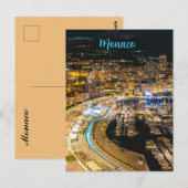 Carte Postale Harbour Lights in Monaco (Devant / Derrière)
