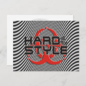 Carte Postale Hard Is My Style - musique hardstyle (Devant / Derrière)