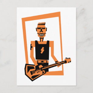 Carte Postale hard rock /heavmetal guitplayer