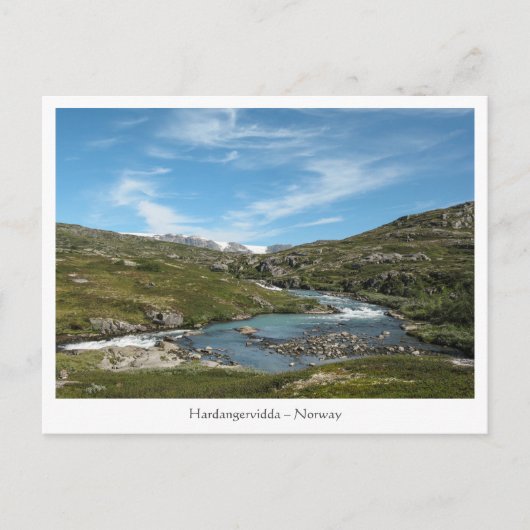 Carte Postale Hardangervidda Norvège (Devant)