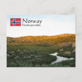 Carte postale Hardangervidda Norvège (Devant)