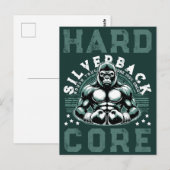 CARTE POSTALE HARDCORE SILVERBACK GORILLA (Devant / Derrière)