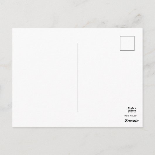 Carte Postale Hare House Postcard (Dos)