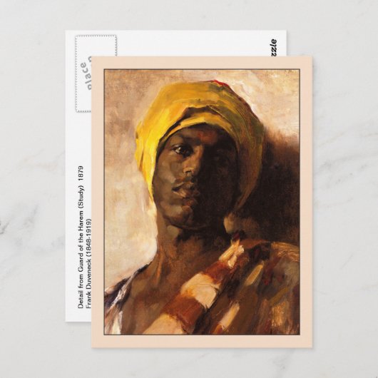 Carte Postale Harem Guard par Frank Duveneck (Devant / Derrière)