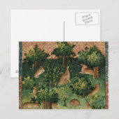 Carte Postale Hares en bois (Devant / Derrière)