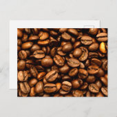 Carte Postale Haricots à café rôtis (Devant / Derrière)