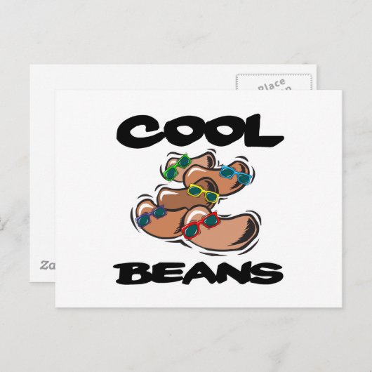 Carte Postale Haricots cool (Devant / Derrière)
