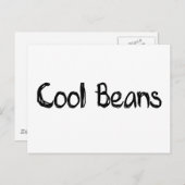 Carte Postale Haricots cool (Devant / Derrière)