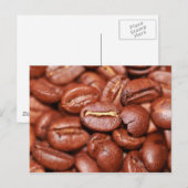 Carte Postale Haricots de café torréfiés (Devant / Derrière)