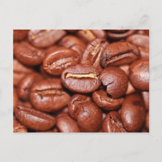 Carte Postale Haricots de café torréfiés (Devant)