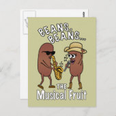 Carte Postale Haricots, haricots - Le Fruit Musical (Devant / Derrière)
