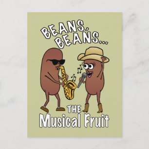 Carte Postale Haricots, haricots - Le Fruit Musical