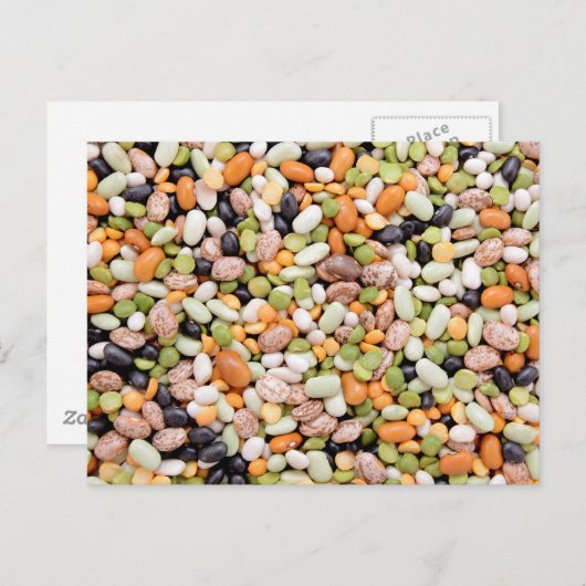 Carte Postale Haricots mixtes (Devant / Derrière)