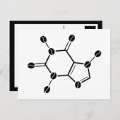 Carte Postale haricots moléculaires de caféine (Devant / Derrière)