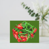 Carte Postale Haricots verts et tomates (Debout devant)