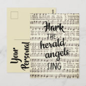 Carte Postale Hark, le chanteur des Herald Angels (Devant / Derrière)