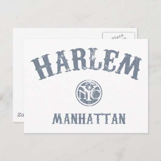 Carte Postale Harlem (Devant / Derrière)