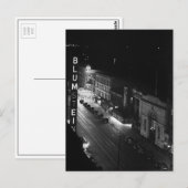 Carte Postale Harlem à la nuit, 1941 (Devant / Derrière)