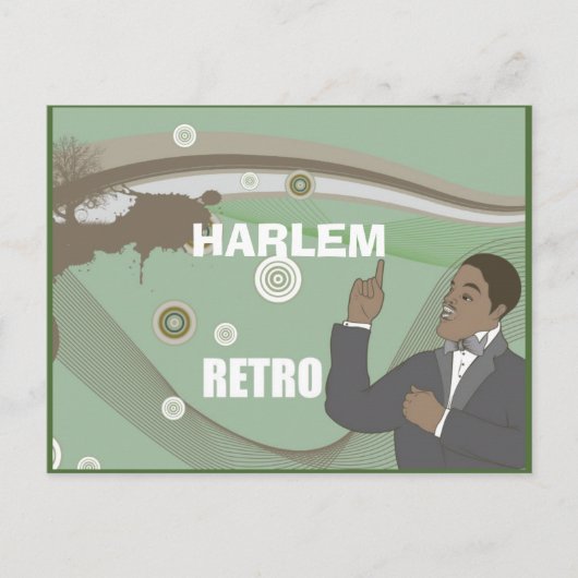 CARTE POSTALE HARLEM RENAISSANCE RETRO JAZZ AGE (Devant)