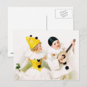 Carte Postale Harlequin couple (Devant / Derrière)