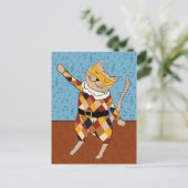 Carte postale Harlequin Kitty (Debout devant)